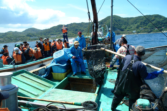 観光定置網漁体験【やまと丸】／坂田漁港沖